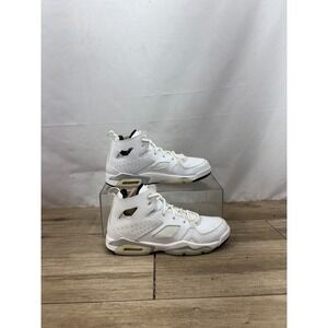 Jordan Flight‎ Club 91 White Leather High Top Sneakers Shoes Youth 7 Woman's 8.5